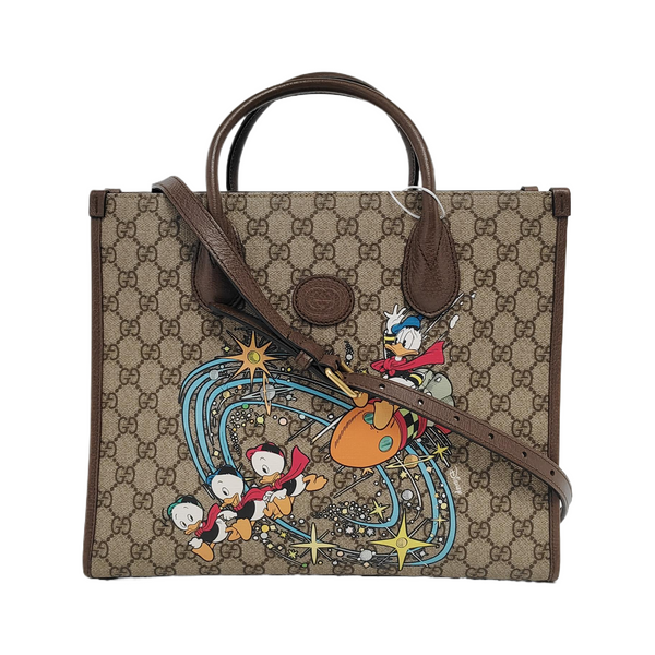 Disney X Gucci Monogram Coated Canvas Beige