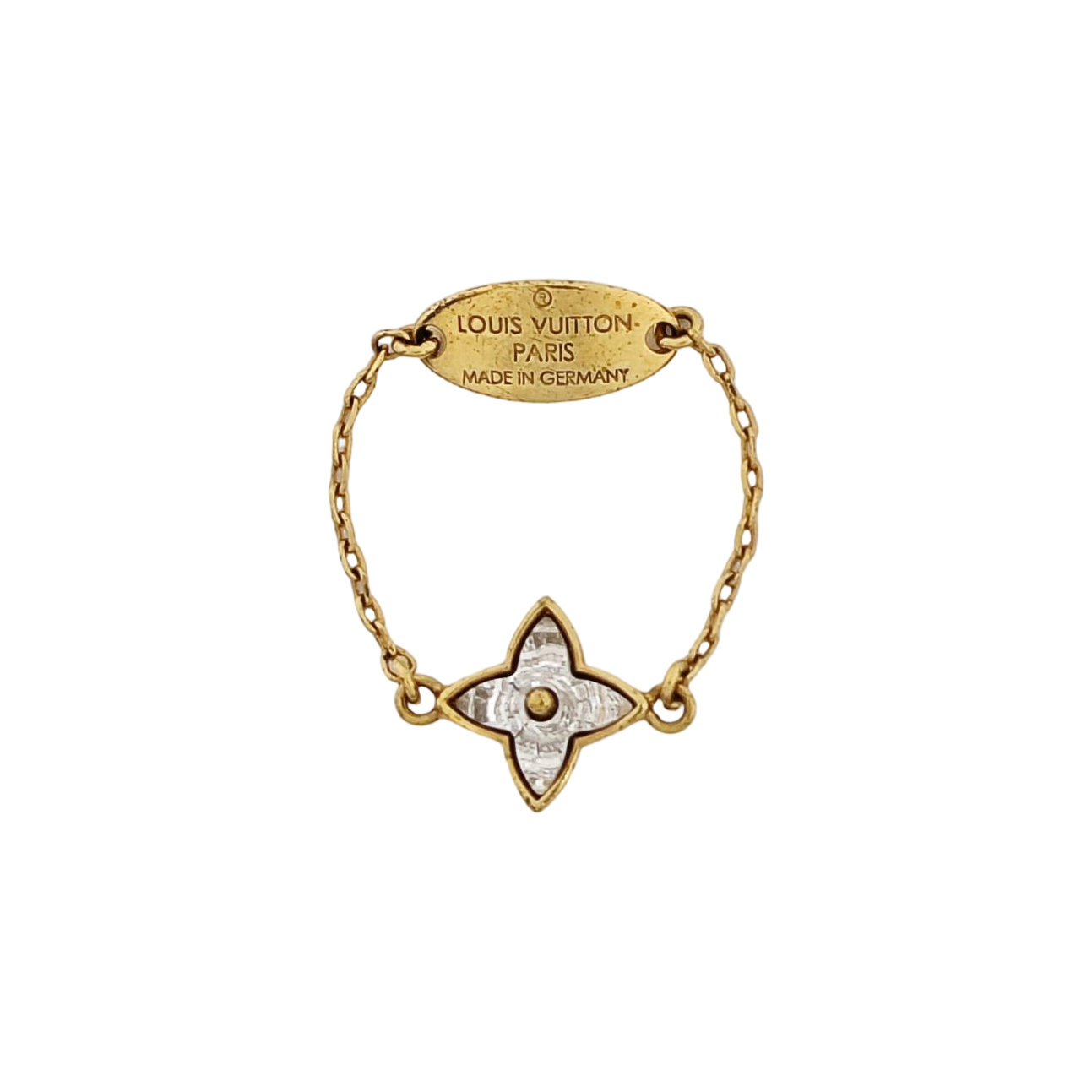 BLOOMING STRASS Metal Gold Ring EU 55