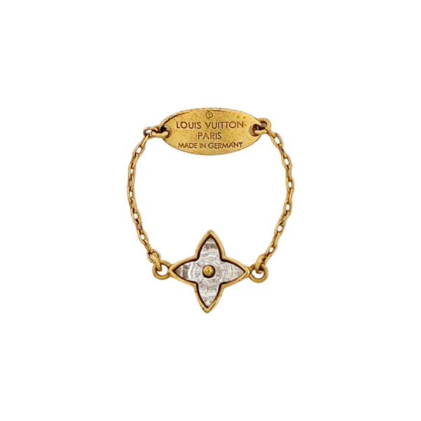 BLOOMING STRASS Metal Gold Ring EU 55