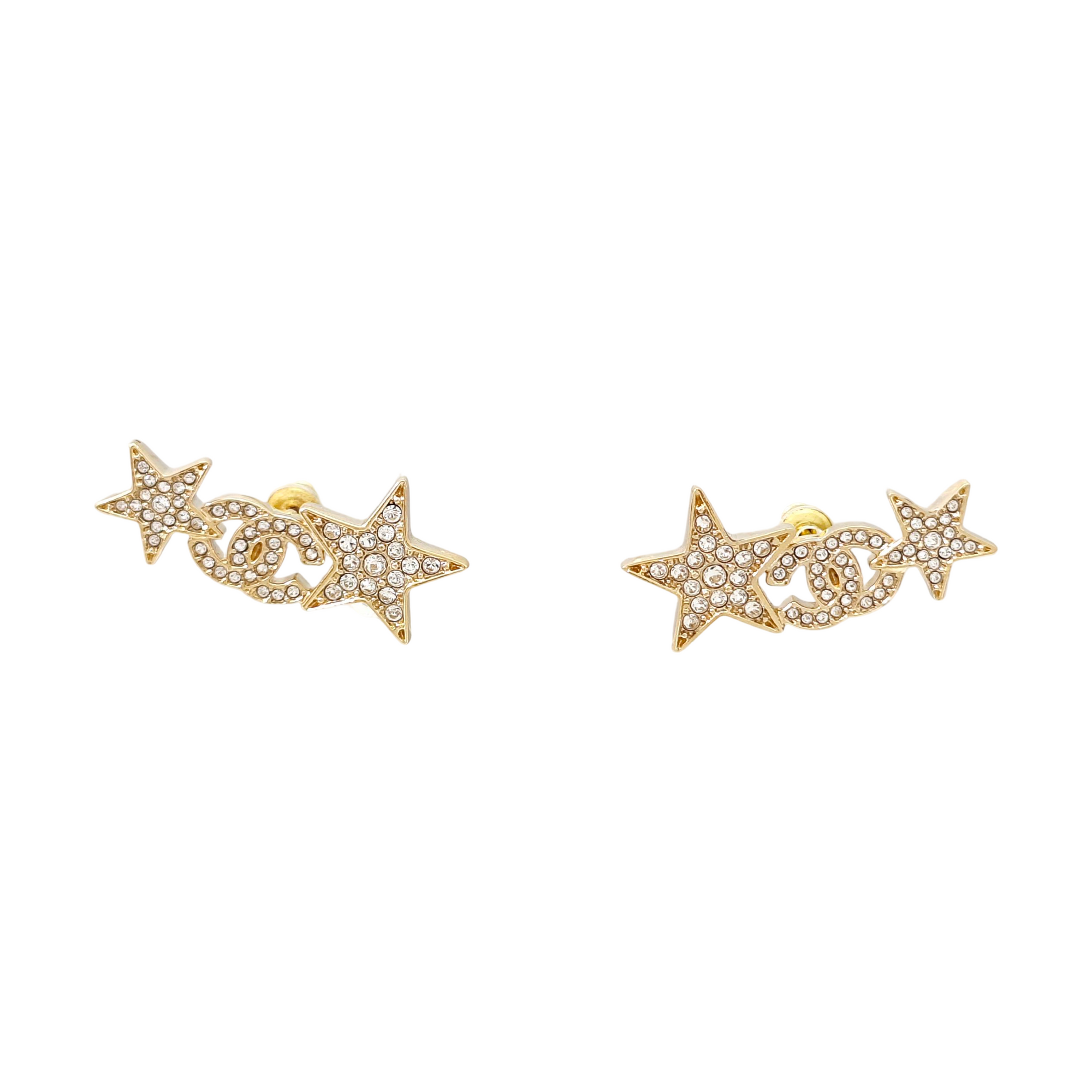 Metal Gold Stud Earrings