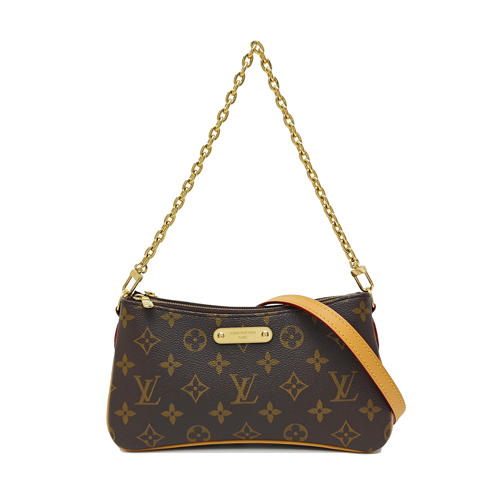LIV POCHETTE Monogram Coated Canvas Brown
