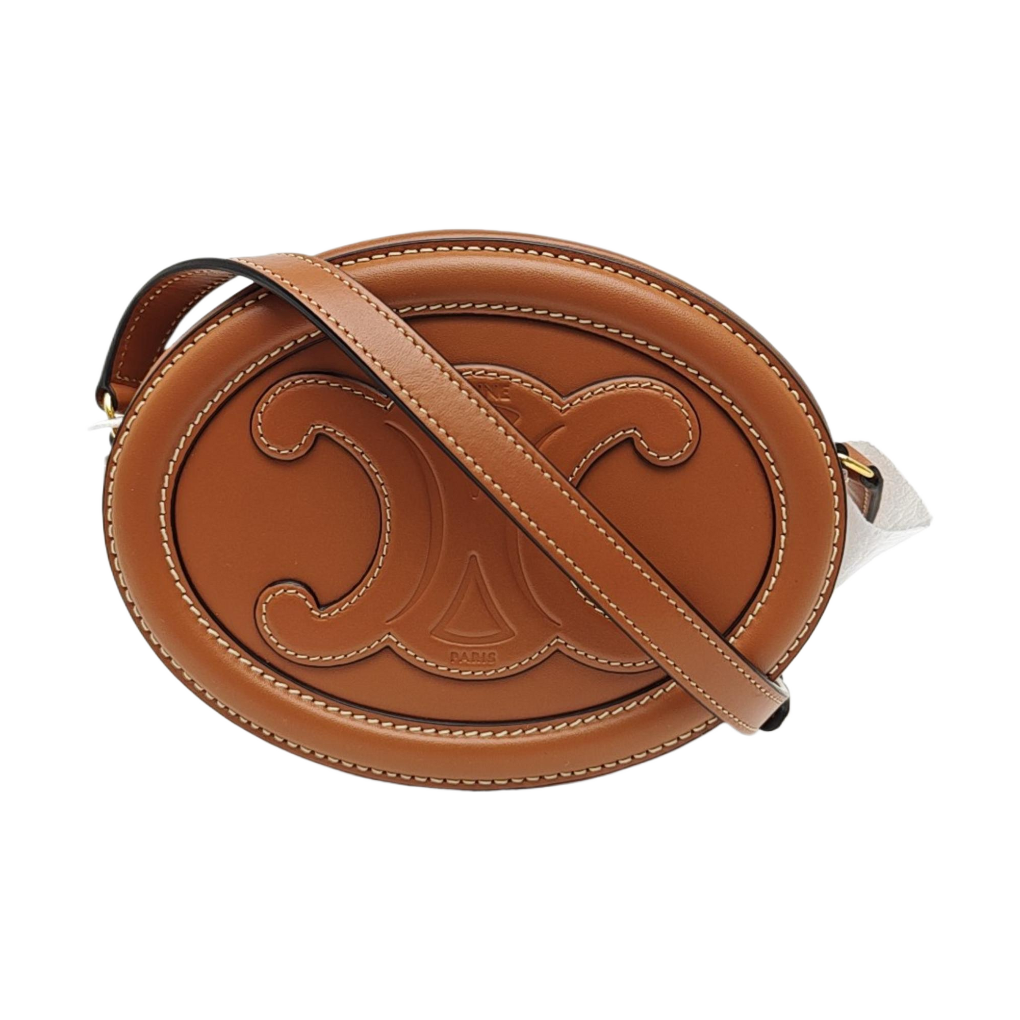 TRIOMPHE Small Calfskin Brown