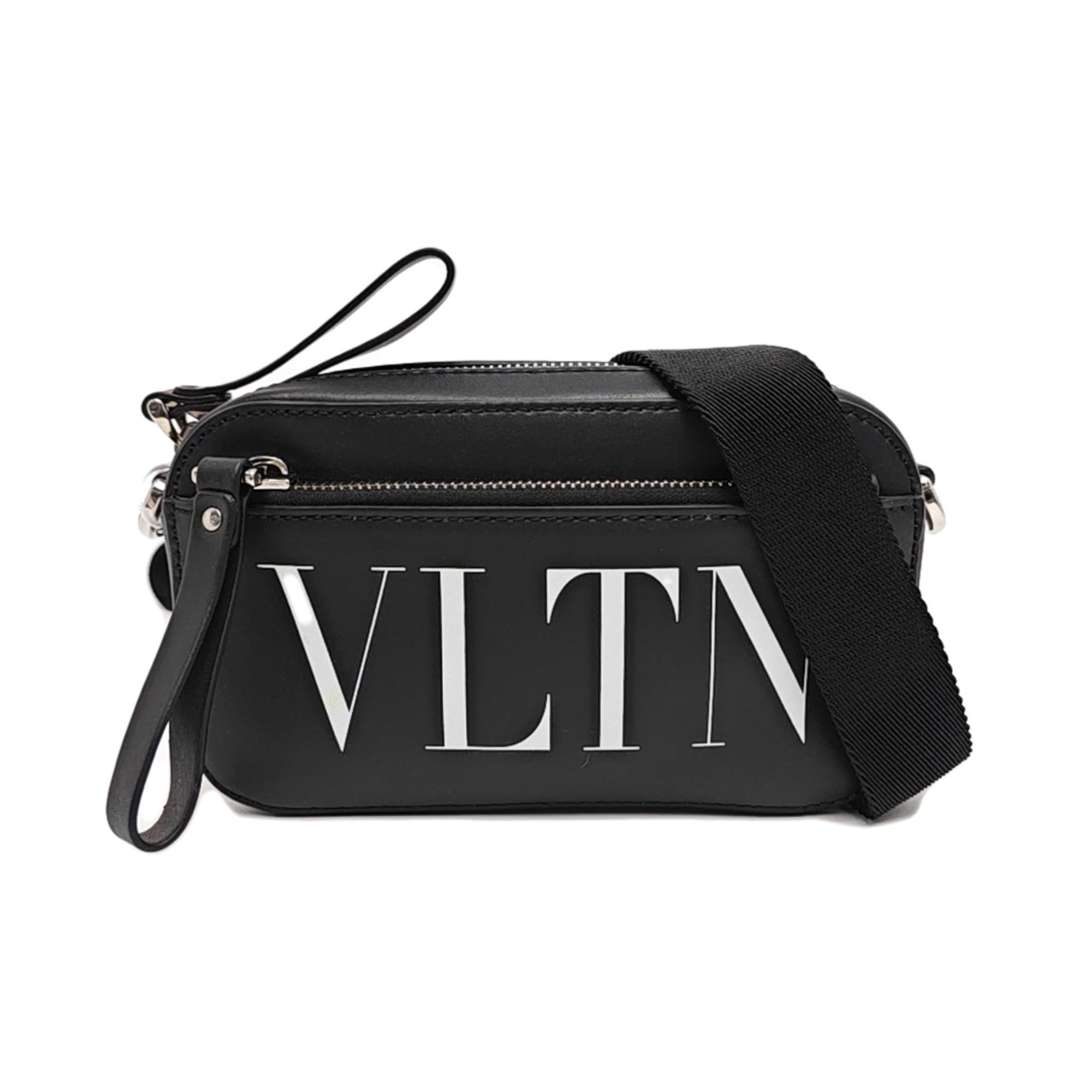 Vltn Small Calfskin Black