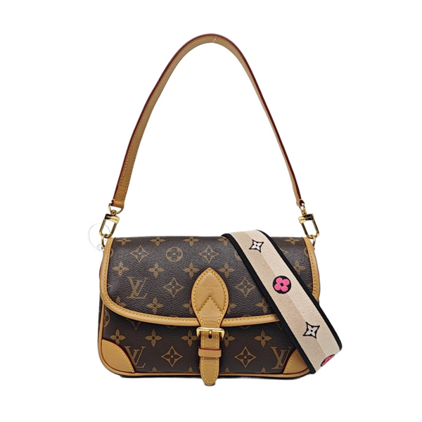 DIANE Monogram Coated Canvas Brown