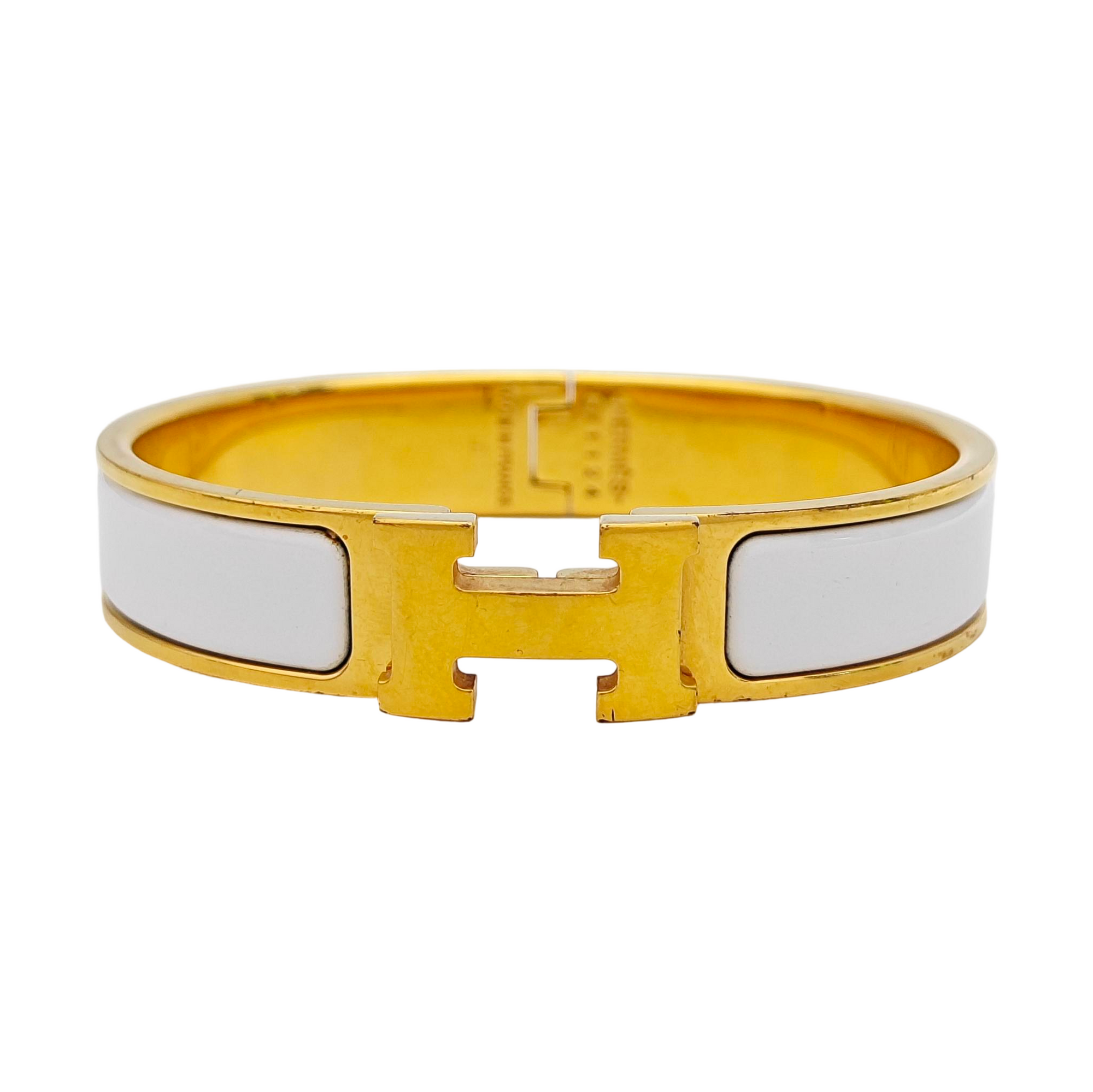 Clic H Metal Gold Bangle