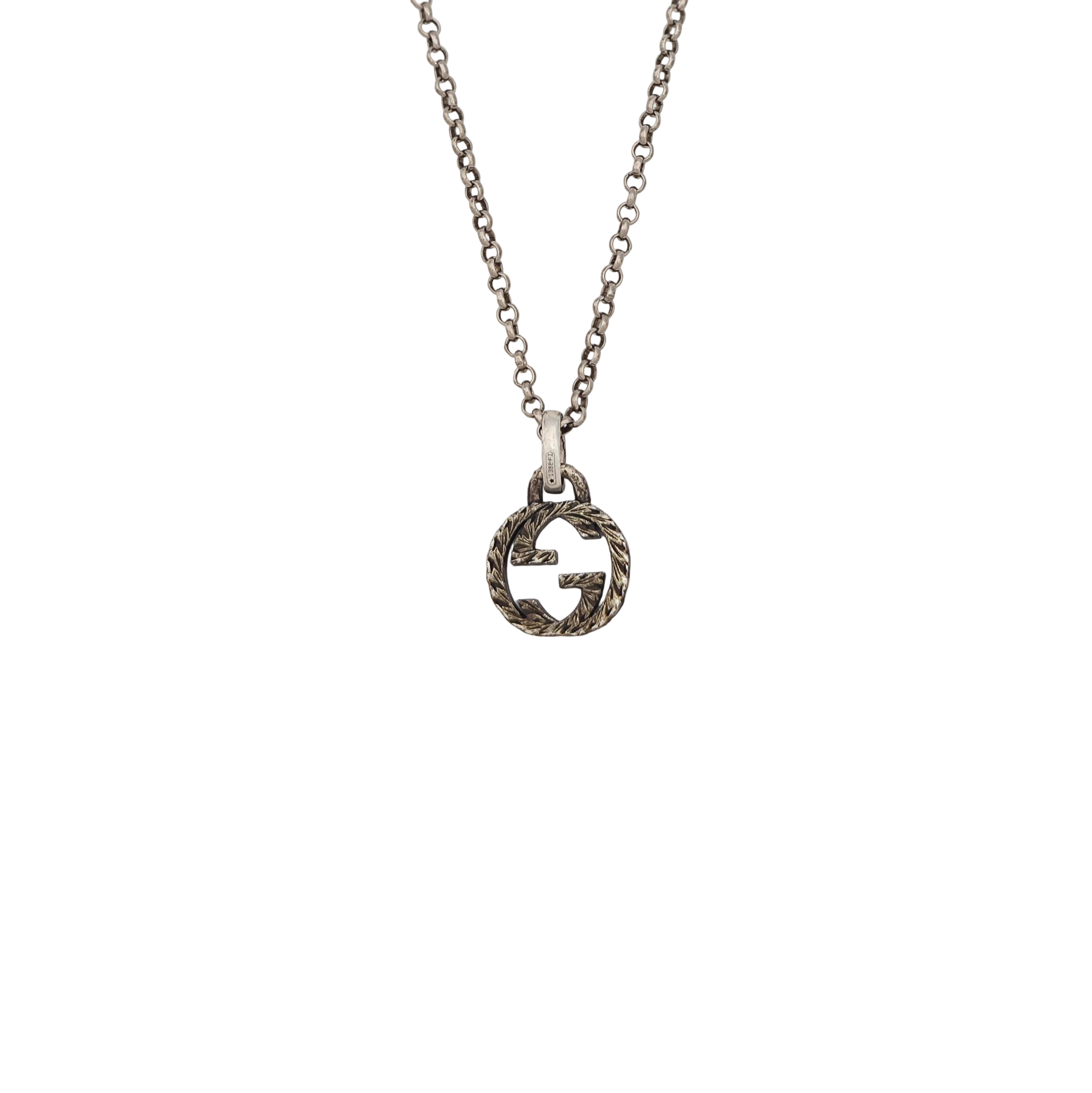 Interlocking G 925 Sterling Silver Necklace