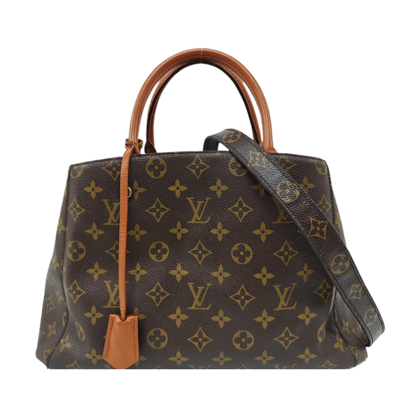 MONTAIGNE Monogram Coated Canvas Brown