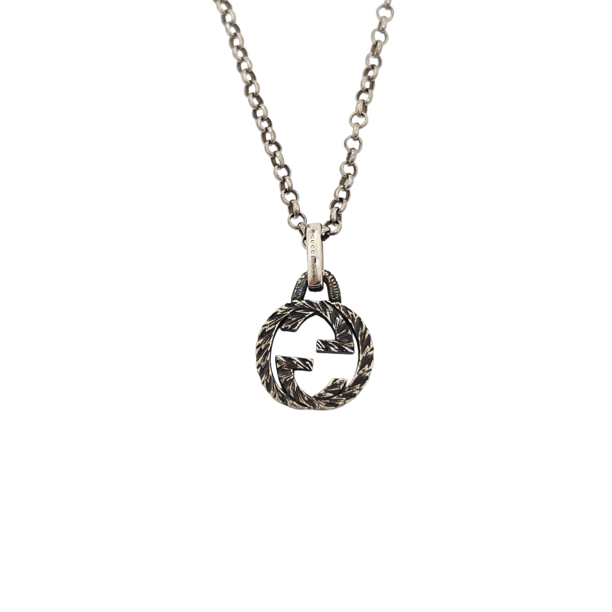 Interlocking G 925 Sterling Silver Necklace