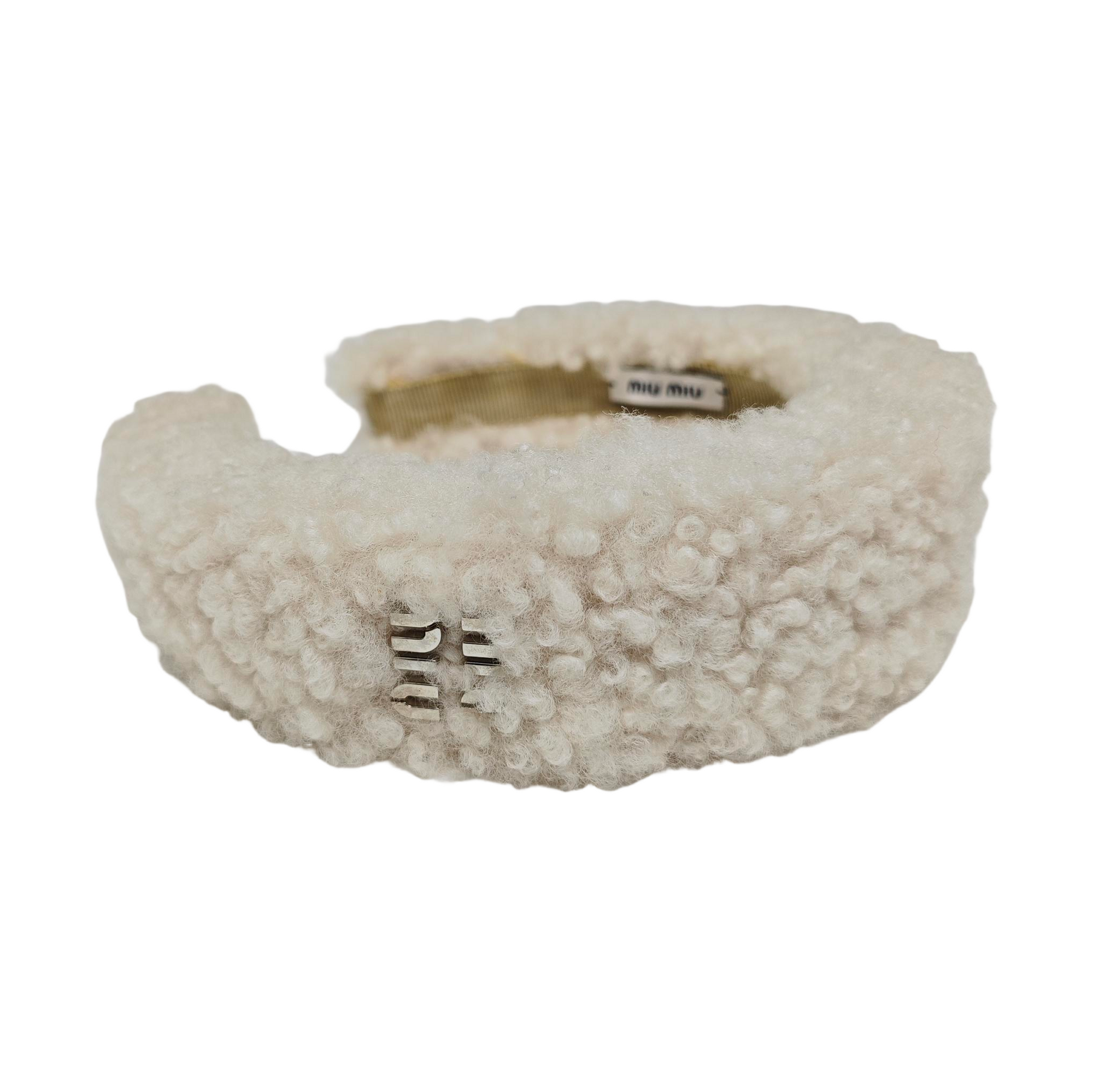 Fabric Hairband White