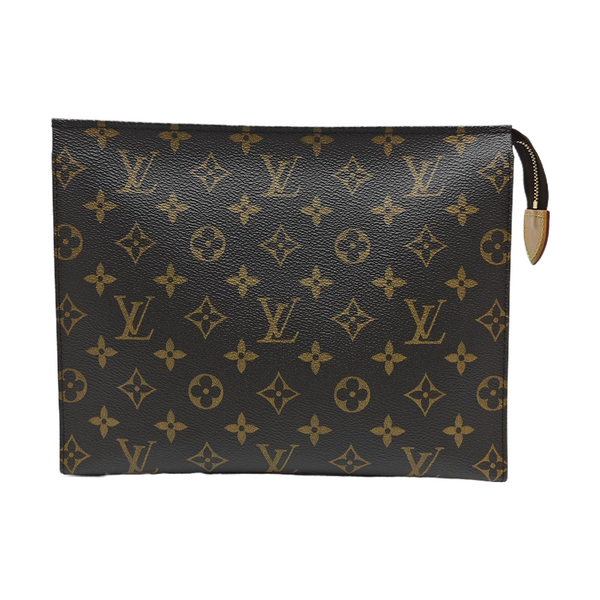 TOILET POCKET 26 Monogram Coated Canvas Brown