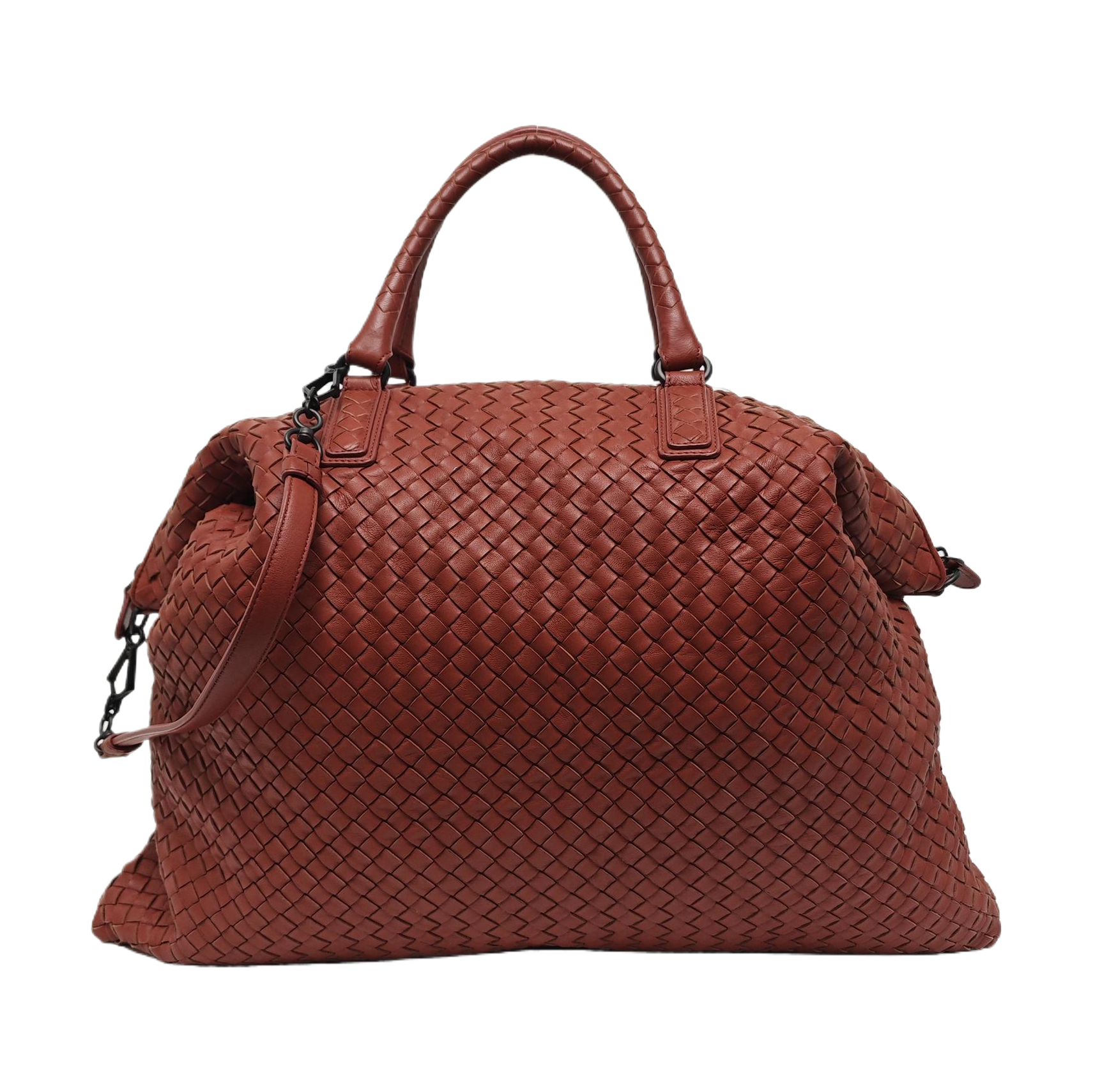 Lambskin Top Handle Bag Red
