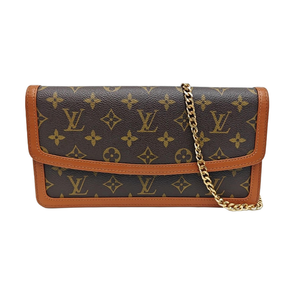 DAME Monogram Coated Canvas Brown