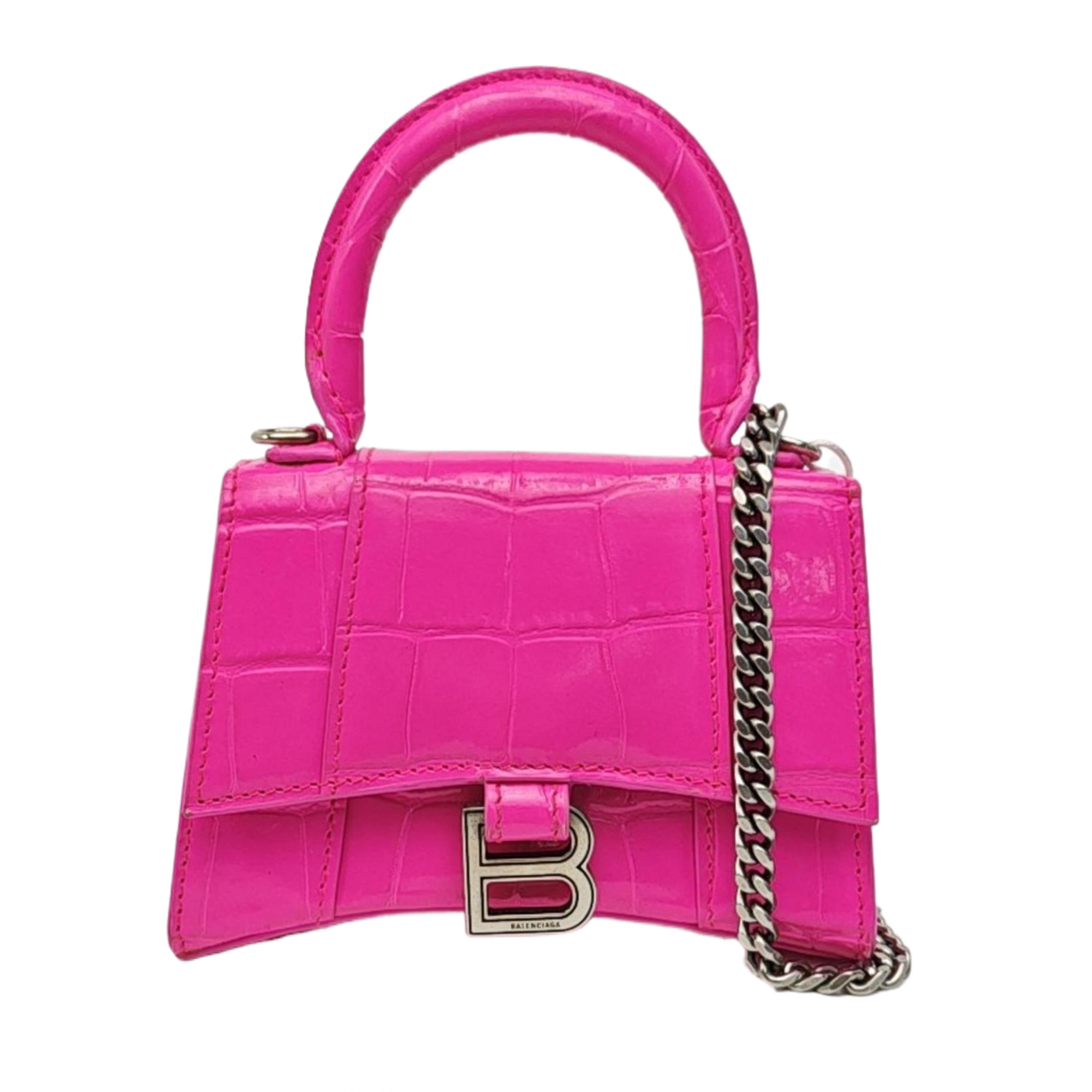 Hourglass Mini Calfskin Red