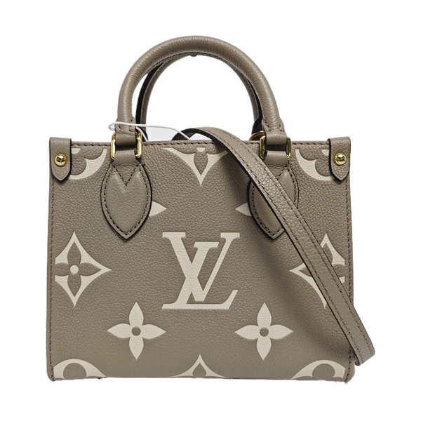 ONTHEGO BB Monogram Calfskin Gray