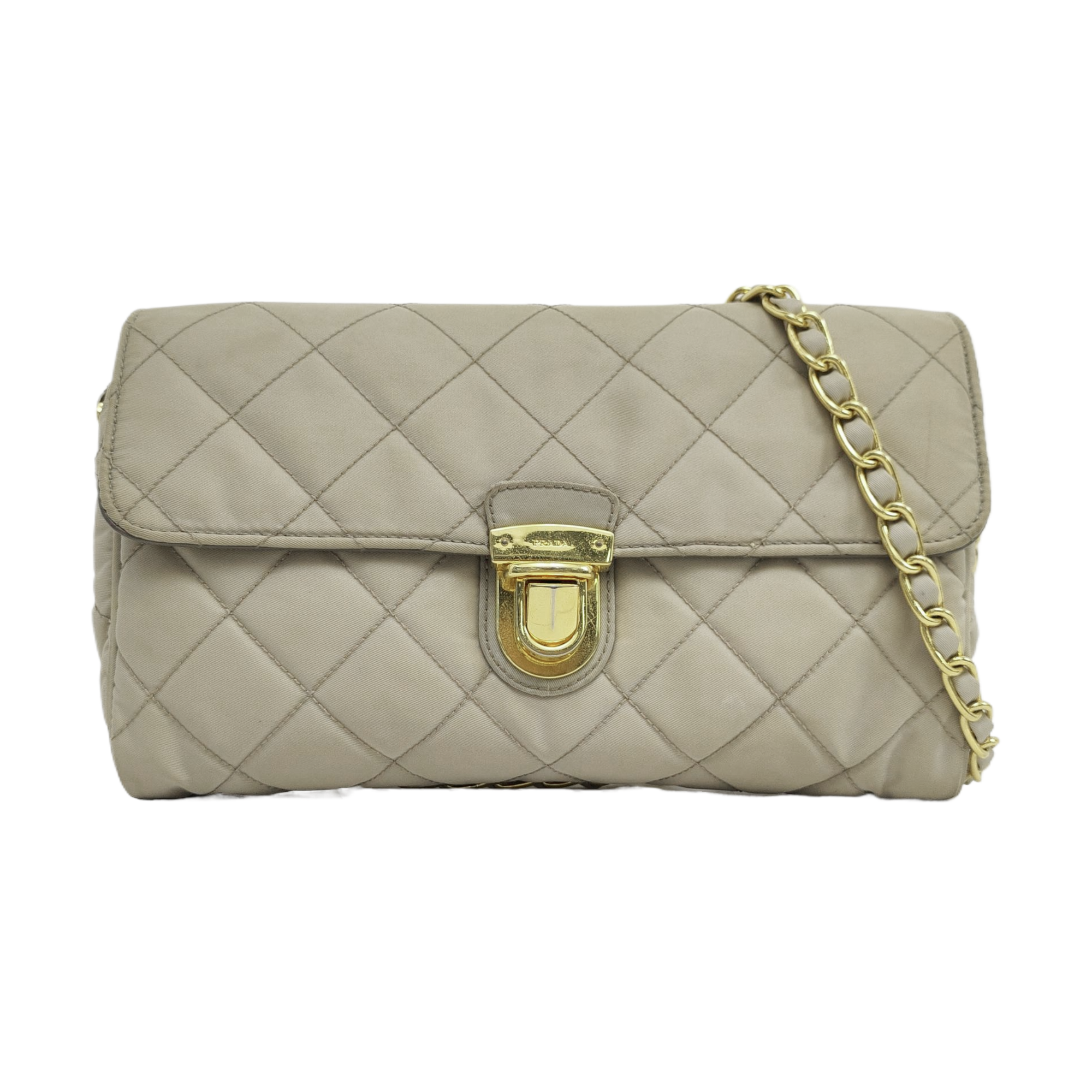 Quilted Nylon Beige