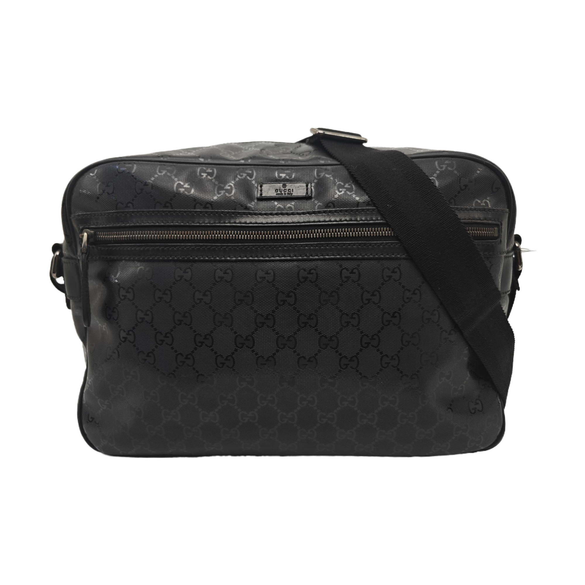 GG Imprime Monogram Coated Canvas Black