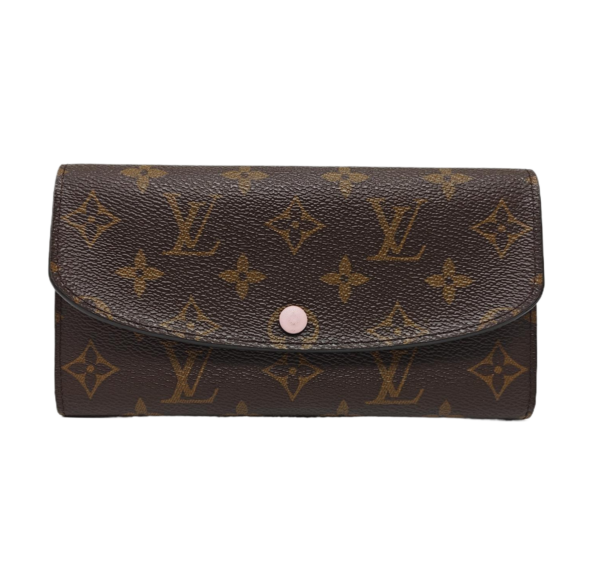 EMILIE Monogram Coated Canvas Brown Wallet