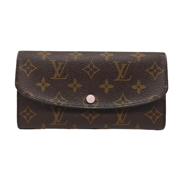 EMILIE Monogram Coated Canvas Brown Wallet