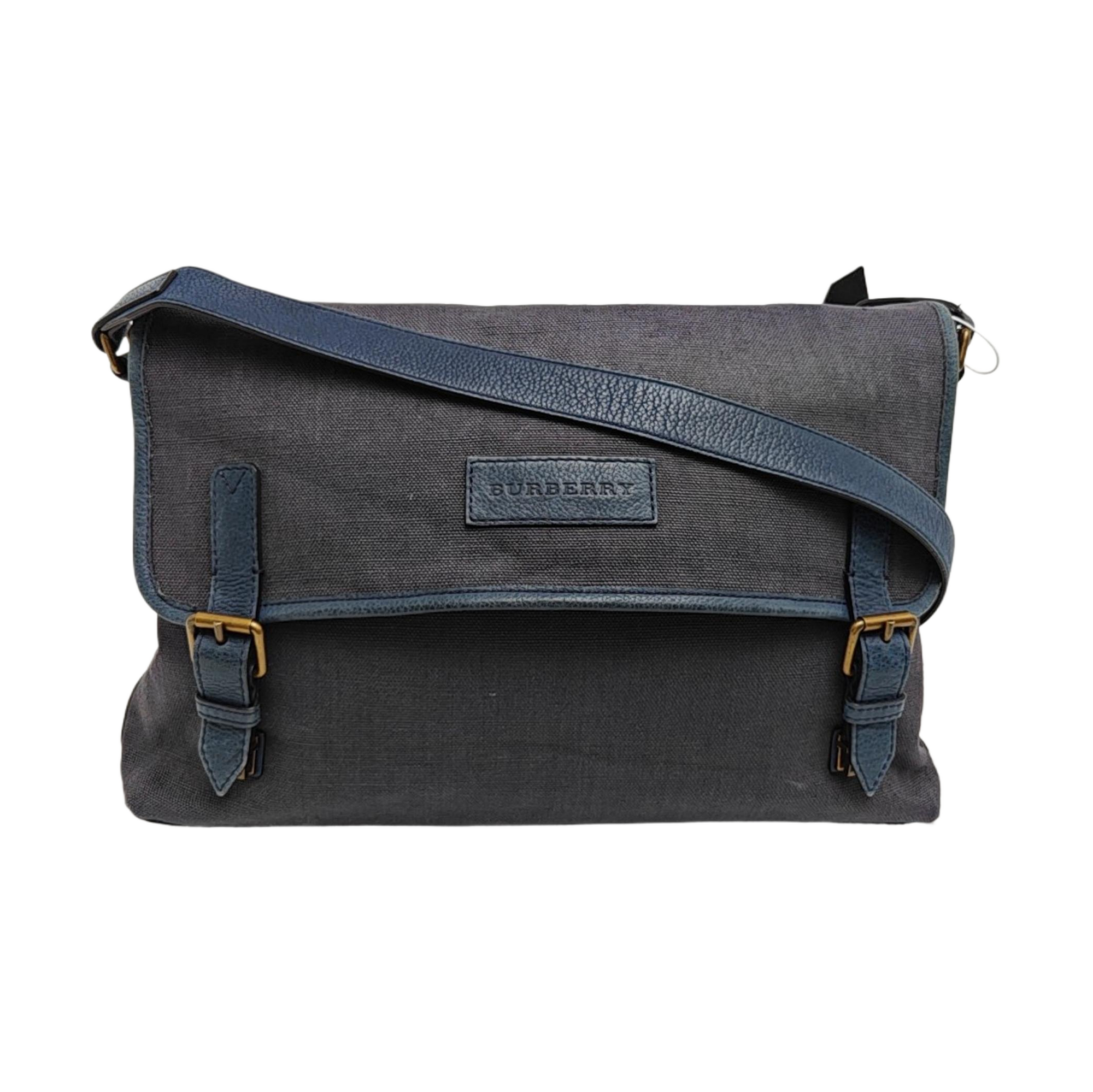 Fabric Shoulder Bag Blue