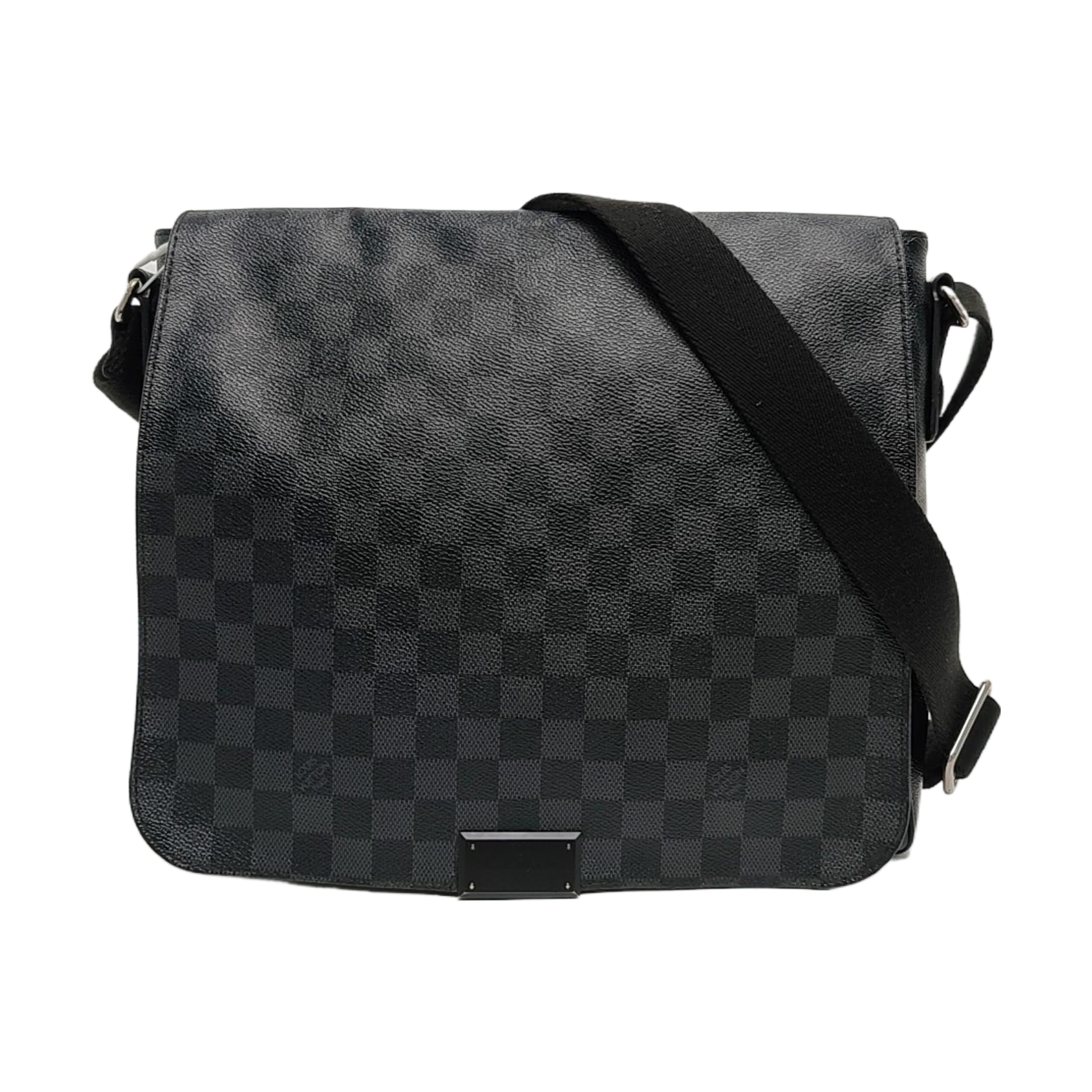 DISTRICT MM Damier Graphite Coated Canvas Gray