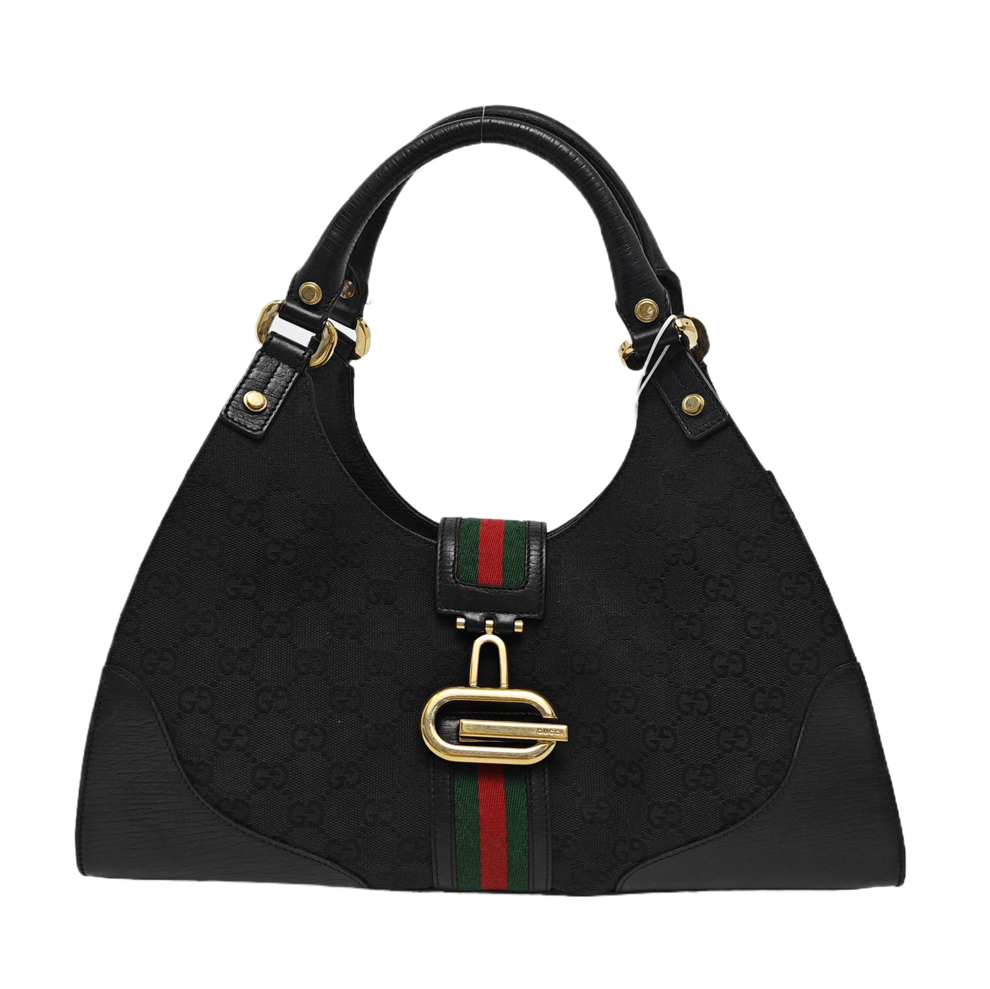 Monogram Canvas Top Handle Bag Black
