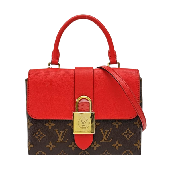 LOCKY BB Monogram Coated Canvas Red