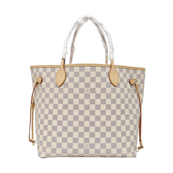 NEVERFULL MM Damier Azur Coated Canvas White