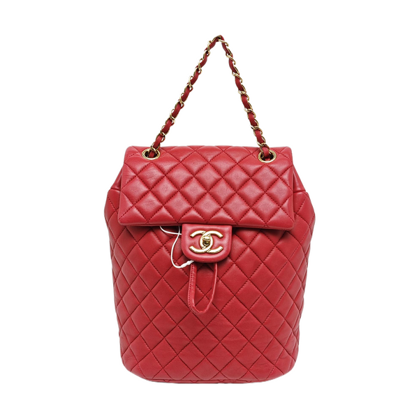 URBAN SPIRIT Small Quilted Lambskin Red