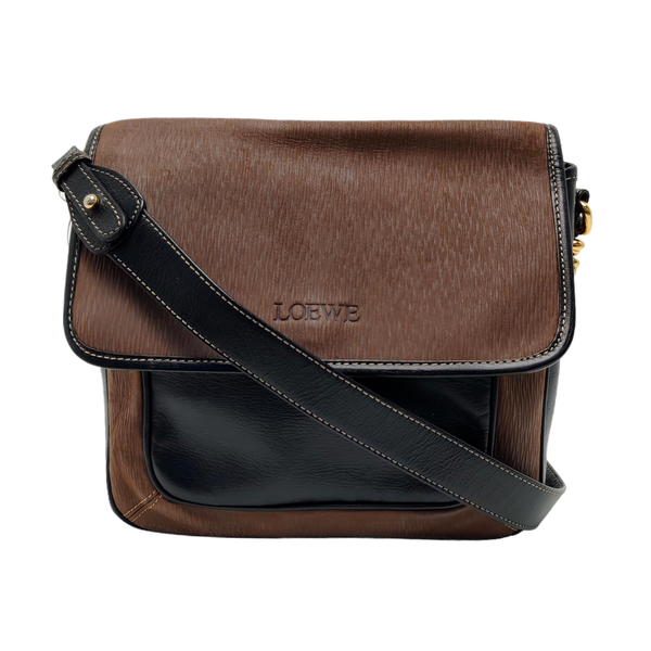 Calfskin Shoulder Bag Brown