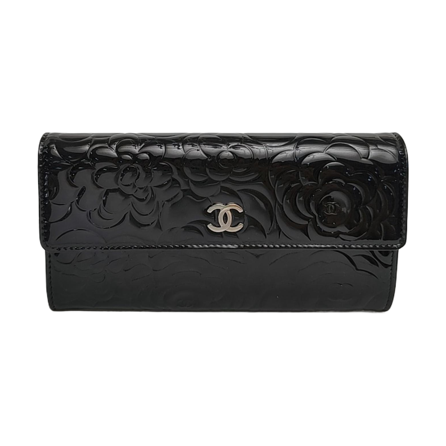 Patent Leather Wallet Black