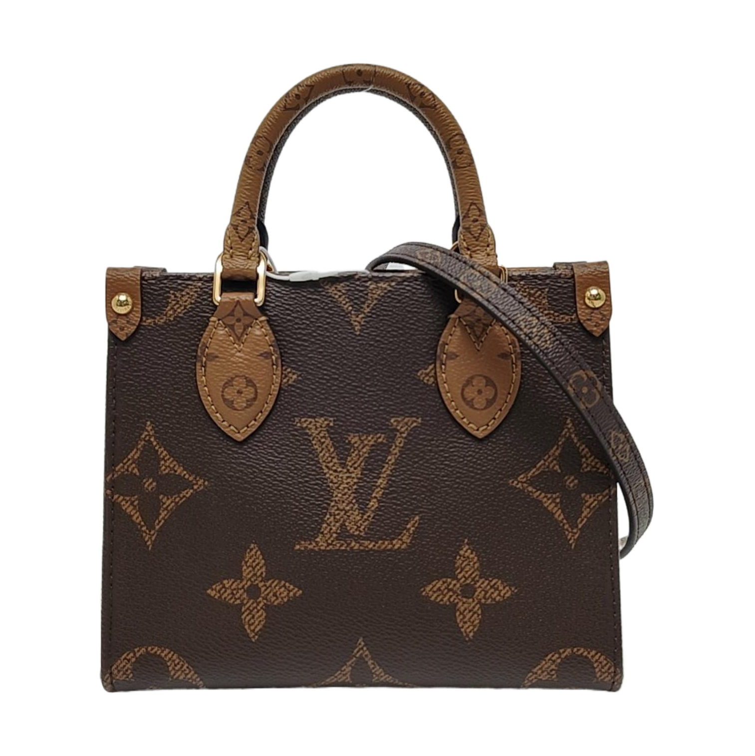 ONTHEGO BB Monogram Coated Canvas Brown
