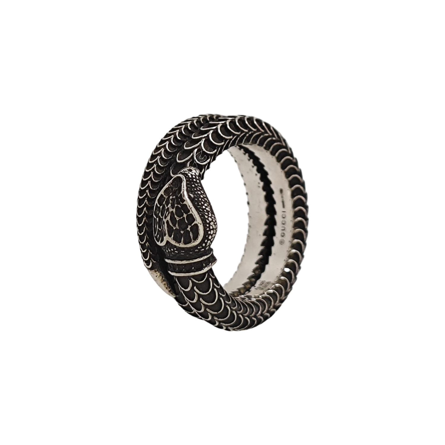 Gucci Garden 925 Sterling Silver Gray Ring HK 16