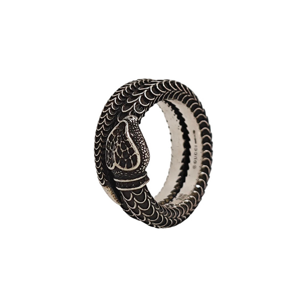 Gucci Garden 925 Sterling Silver Gray Ring HK 16