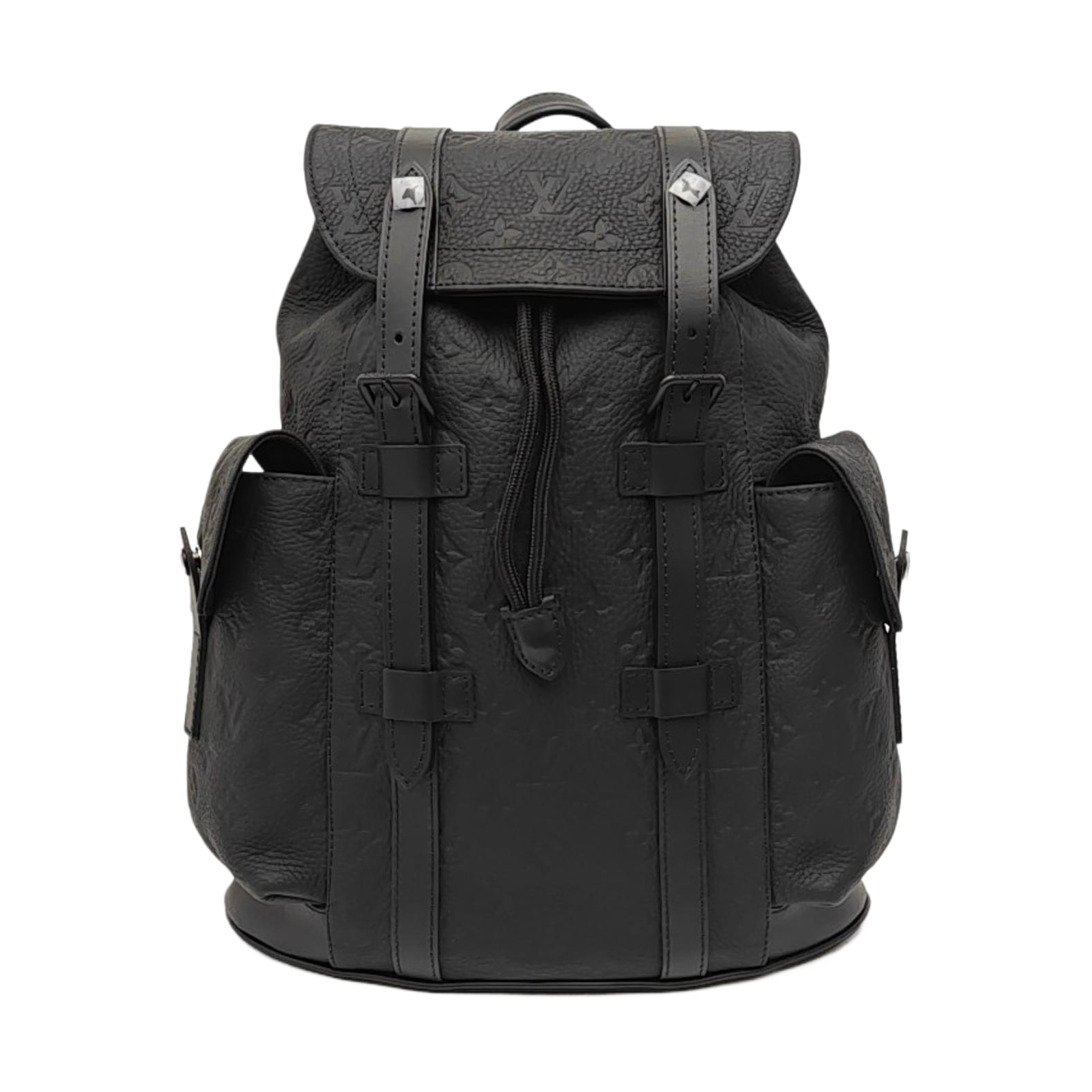 CHRISTOPHER Monogram Calfskin Black