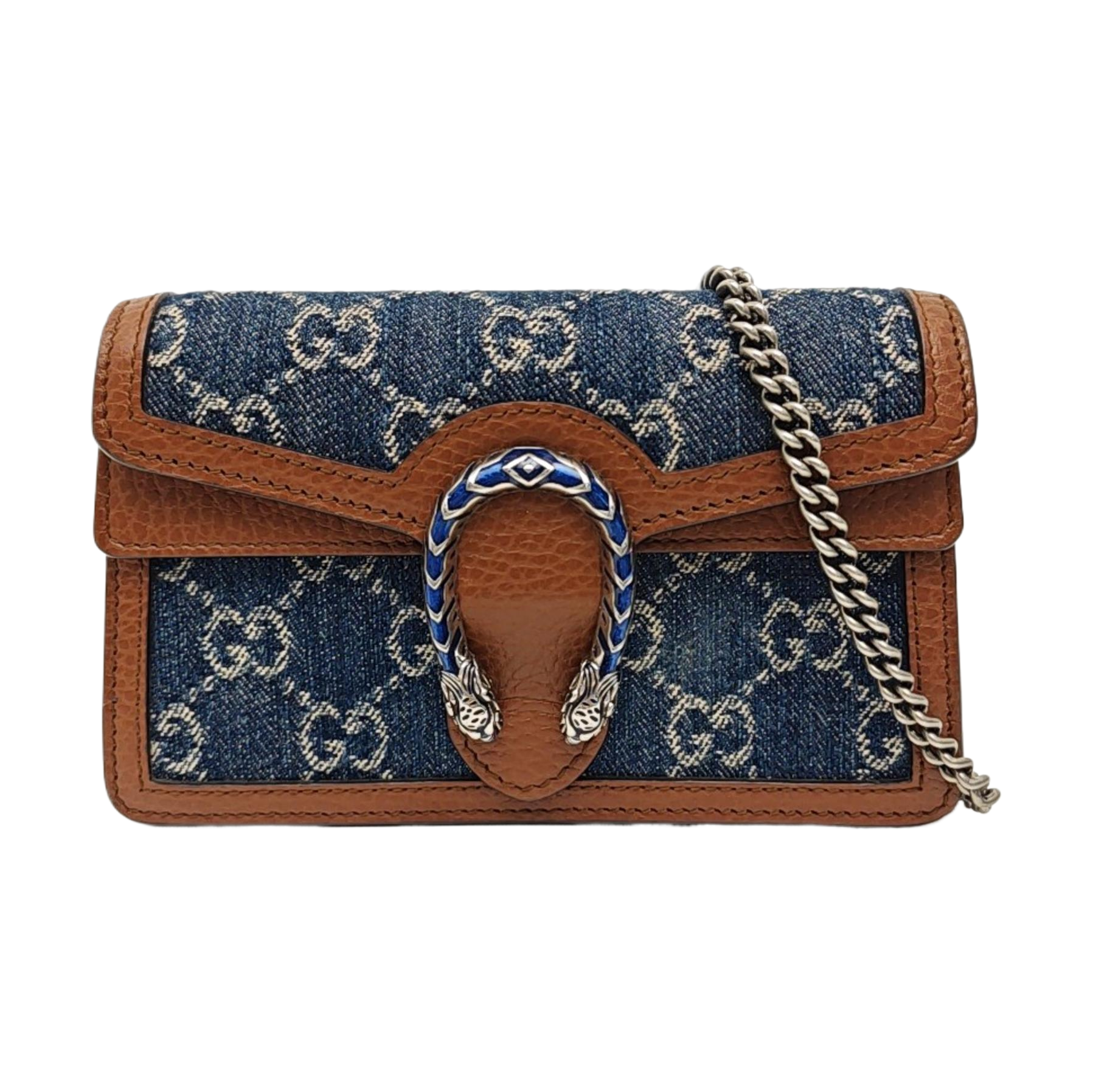 Dionysus Super Mini Monogram Denim Blue