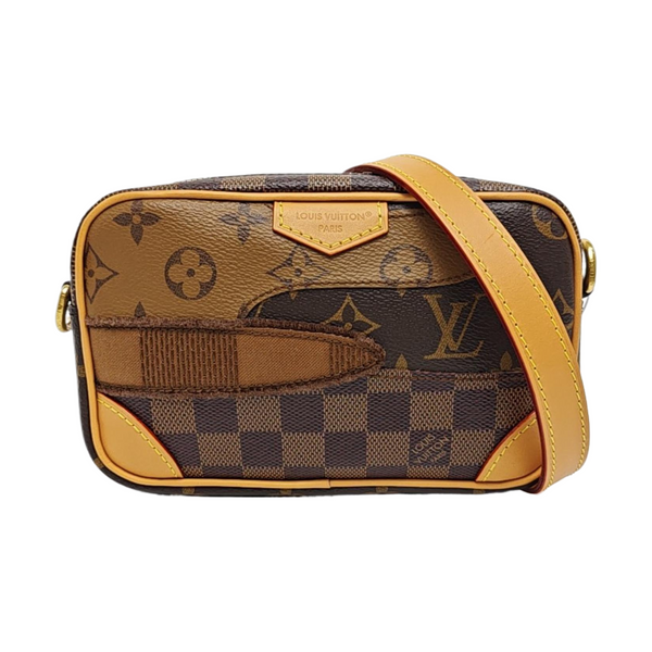 MARLY DRAGONNE Damier Ebene Coated Canvas Brown