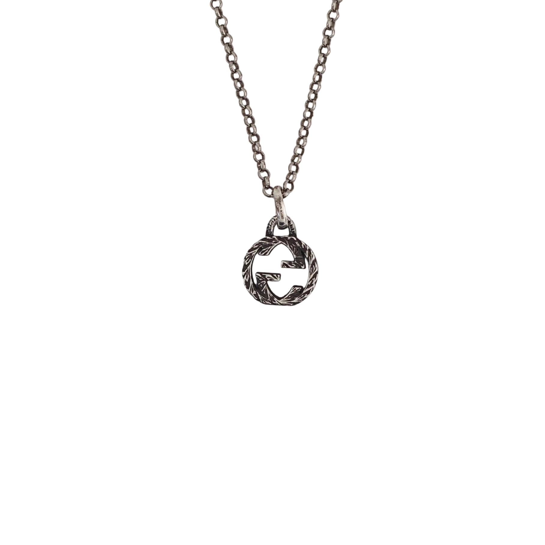 Interlocking G 925 Sterling Silver Necklace