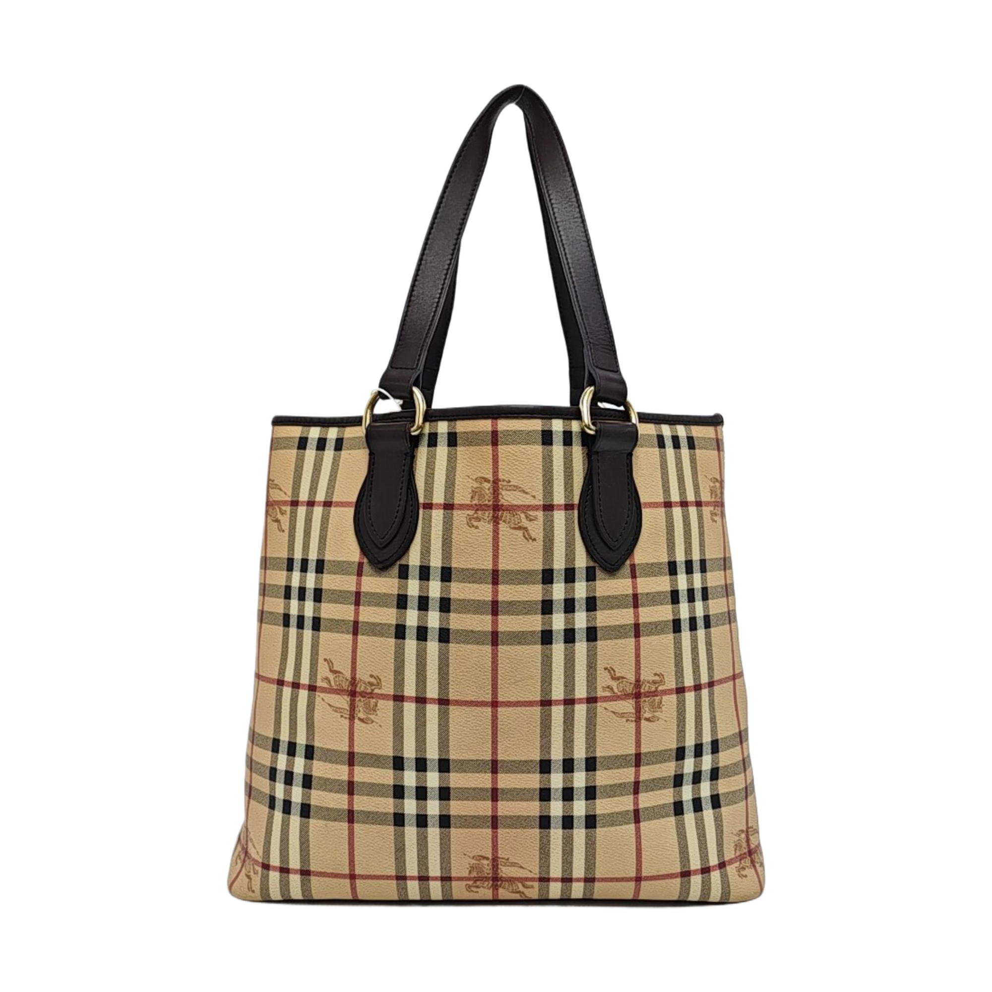 Coated Canvas Tote Bag Beige