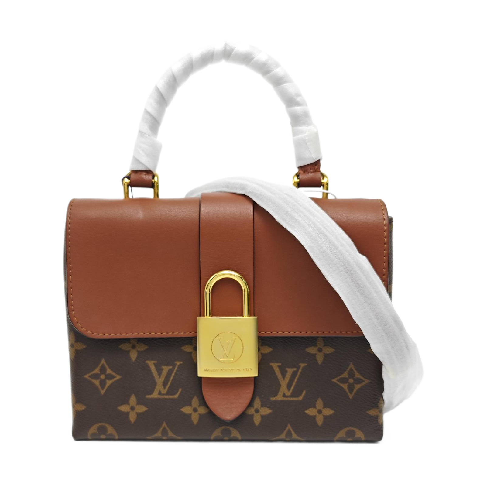 LOCKY BB Monogram Coated Canvas Brown