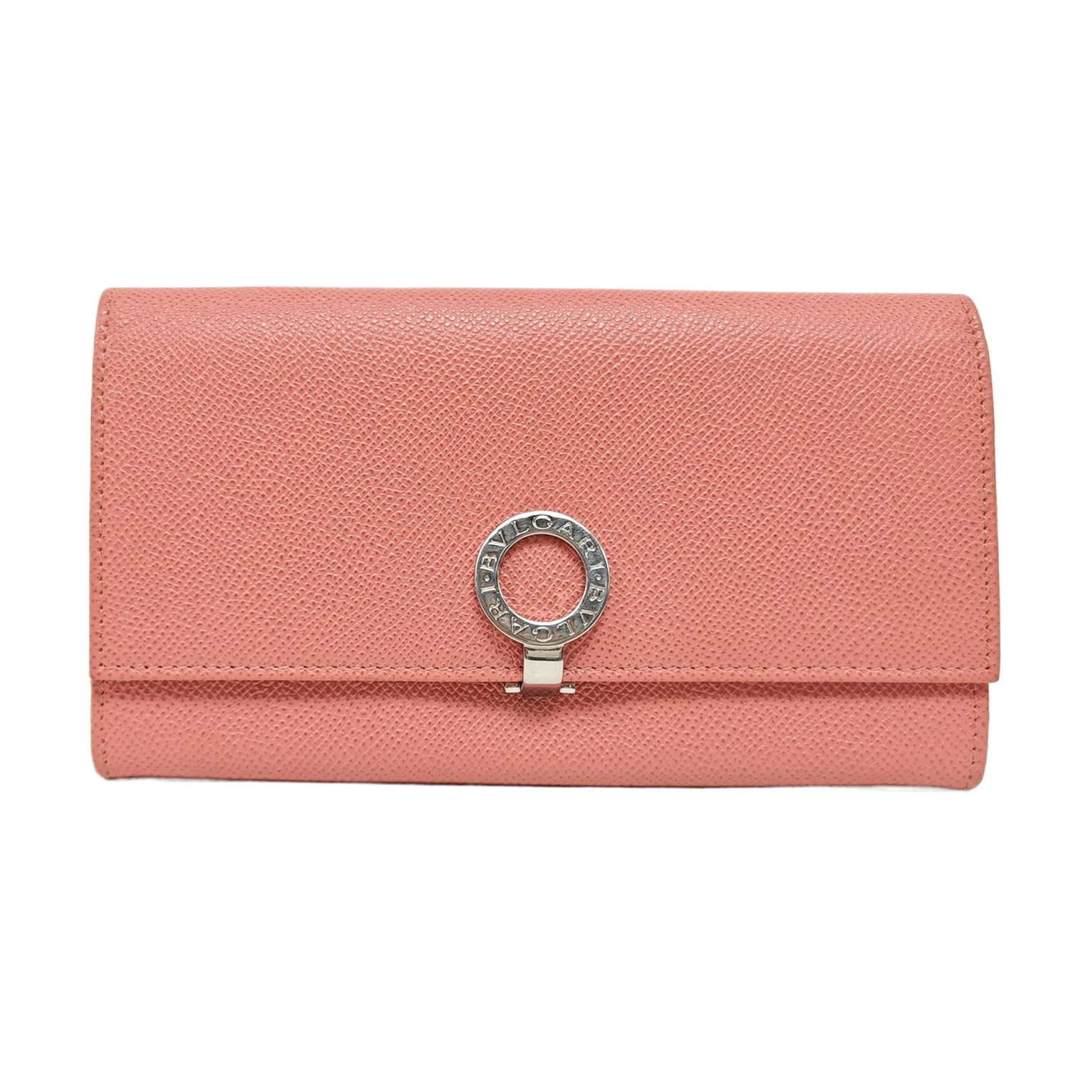 BVLGARI Calfskin Pink Wallet