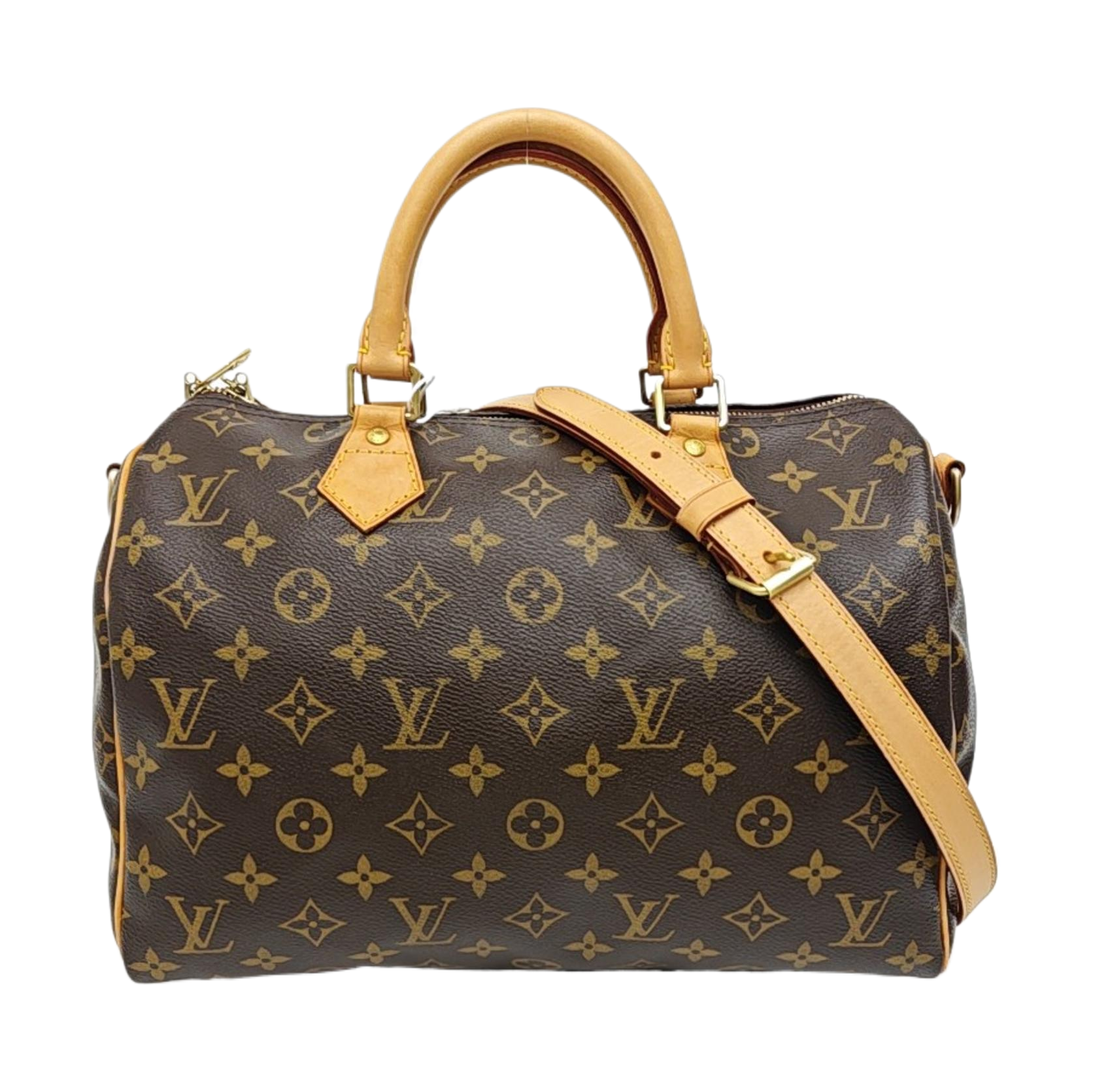 SPEEDY 30 Monogram Coated Canvas Brown