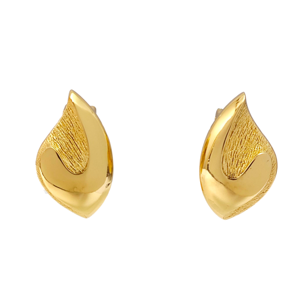 Metal Gold Clip On Earrings