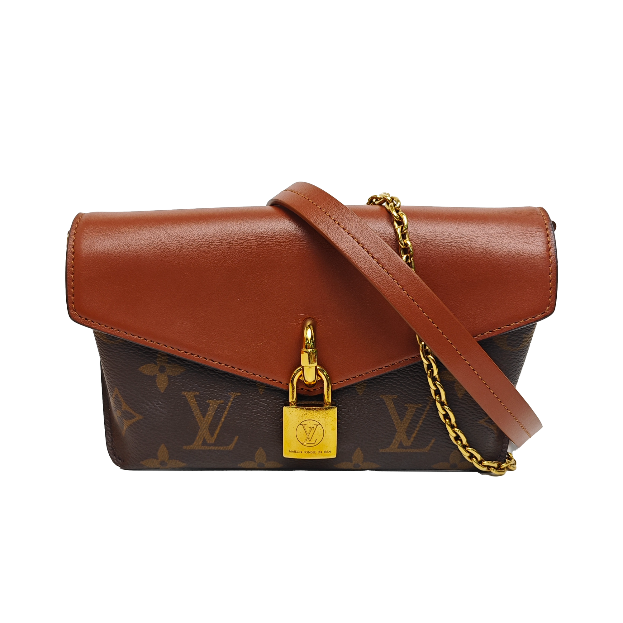 PADLOCK Monogram Coated Canvas Brown