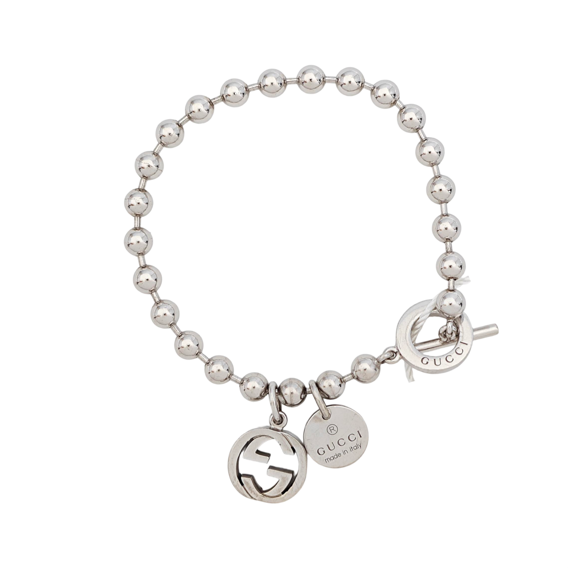 Interlocking G 925 Sterling Silver Bracelet – Looply