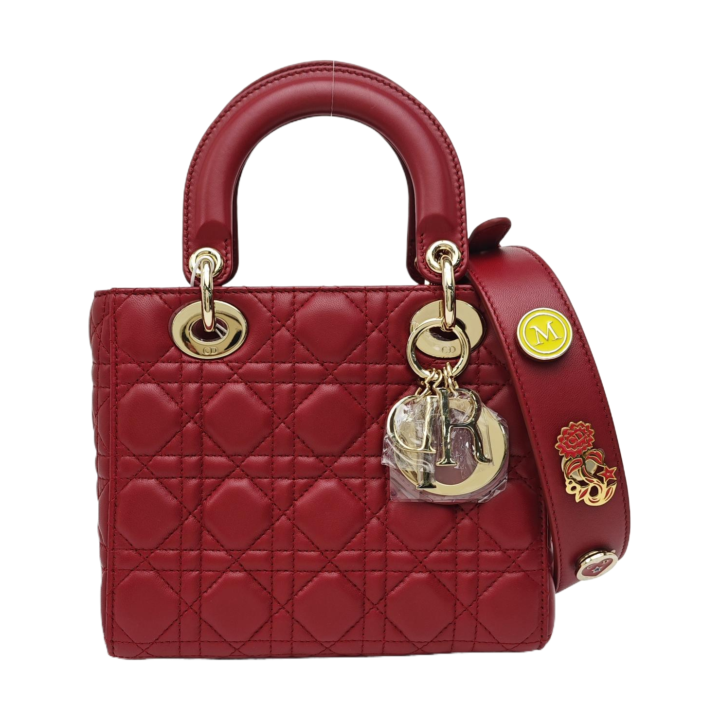 Lady Dior Small Cannage Lambskin Red