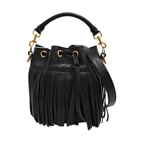 Calfskin Shoulder Bag Black