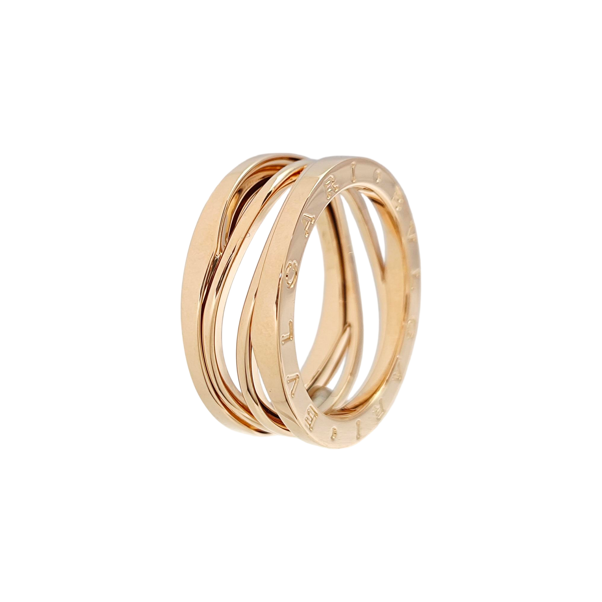 B.ZERO1 18k Rose Gold Ring EU 60