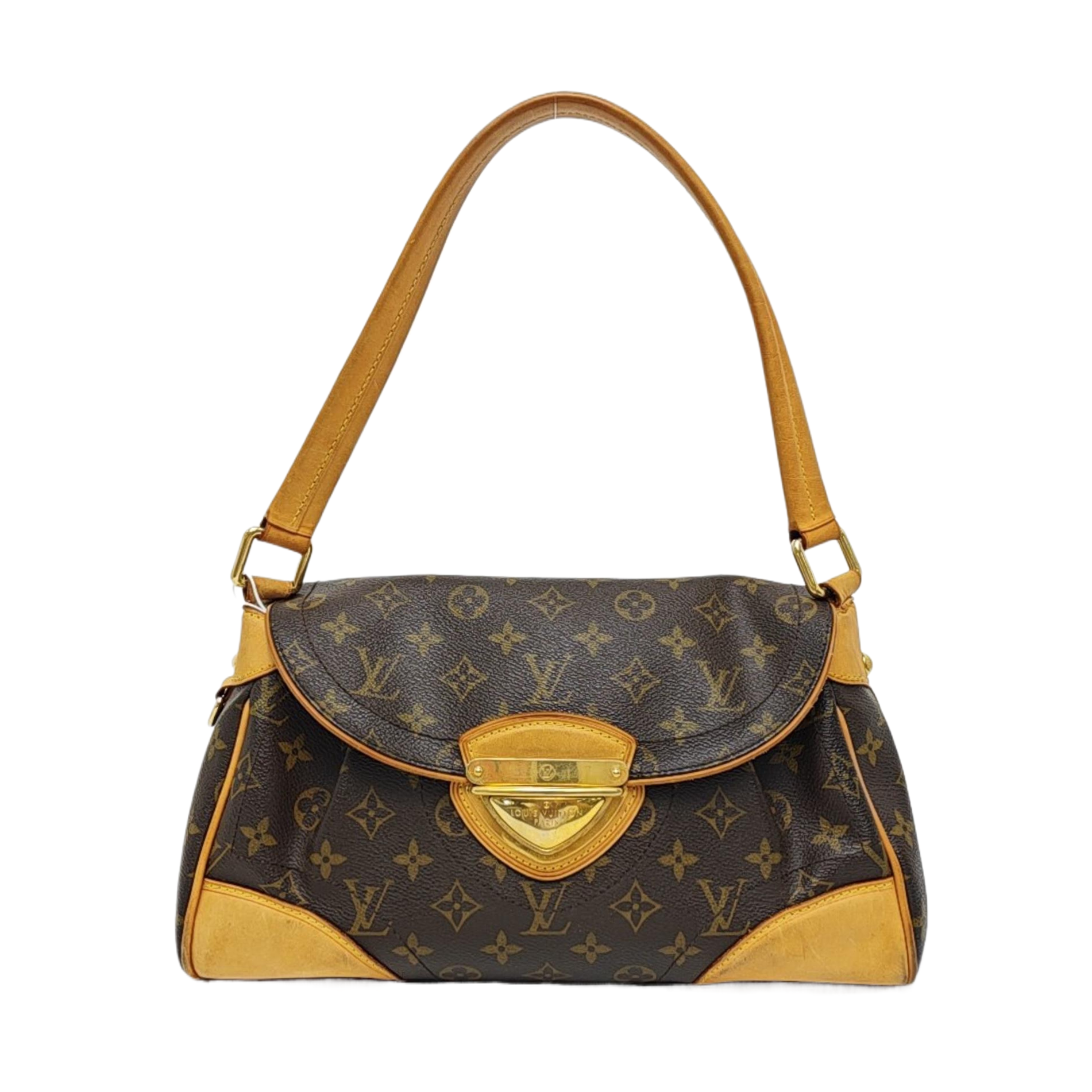 BEVERLY MM Monogram Coated Canvas Brown