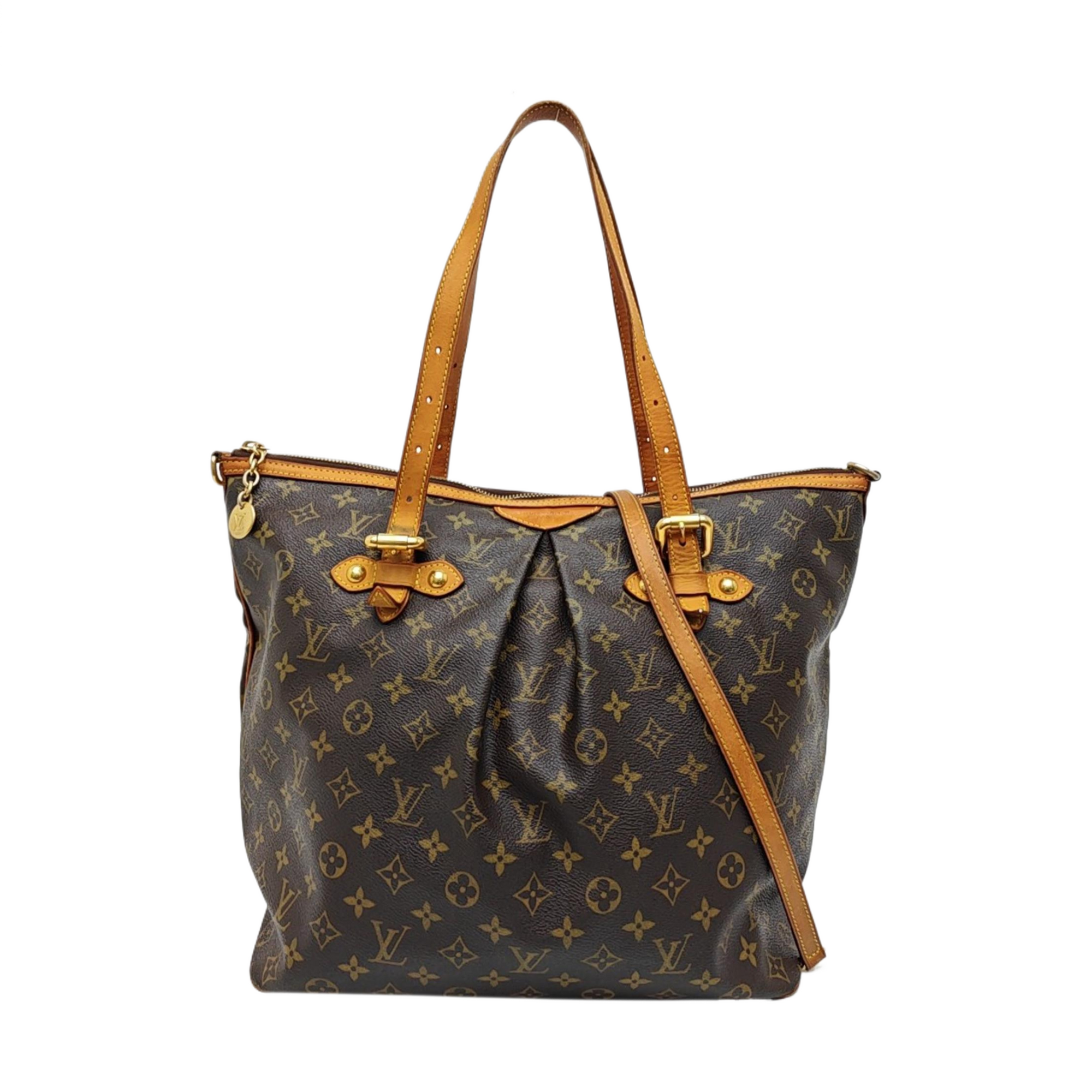 PALERMO GM Monogram Coated Canvas Brown