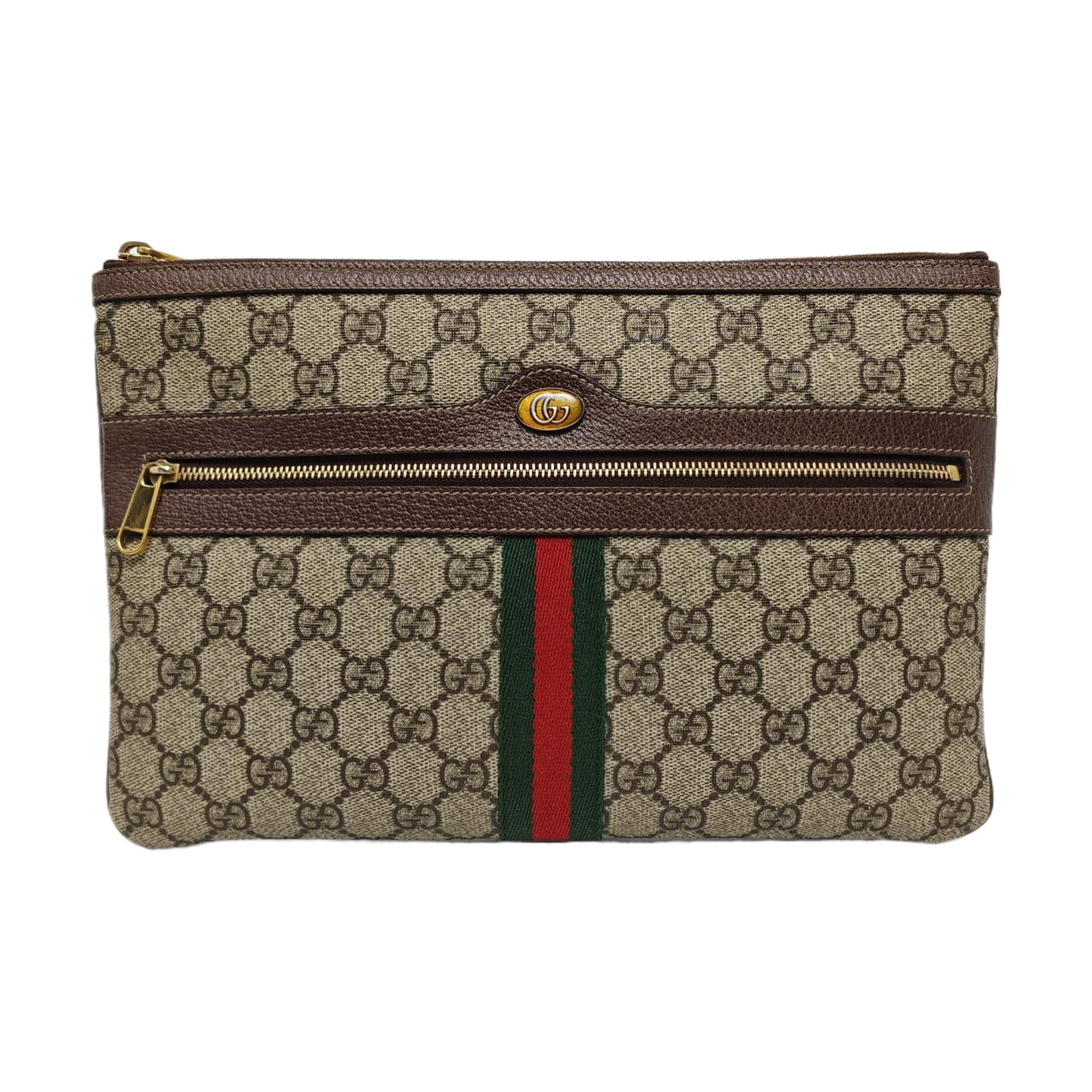 Authenticated pre-owned  Ophidia Monogram Coated Canvas Beige - Clutch at Looply